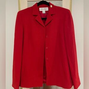 Jones New York Red Suit Blazer – Women’s Professional & Chic